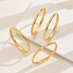 4 шт. роскошные геометрические волнистые браслеты из цинкового сплава для повседневной носки женщин&nbsp;TW4371-2