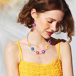 30 шт. 5-х цветные акриловые бусины-подвески-соединители&nbsp;PALLOY-TAC0195