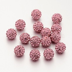 Бусины со стразами&nbsp;RB-H258-HD10mm-223