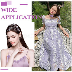 1 шт. полиэстеровое кружево с цветочной отделкой и имитацией жемчуга&nbsp;OCOR-ME0001-48A