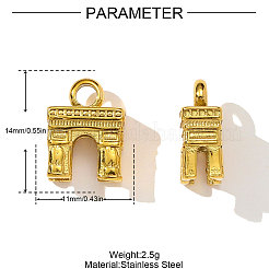 Подвески из нержавеющей стали 304&nbsp;STAS-OY003-72G