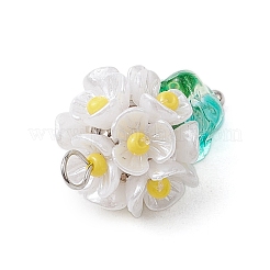 Подвески для цветочных горшков из стеклянных бус&nbsp;PALLOY-MZ00520-02