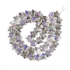 Стеклянные бусины с гальваническим покрытием &nbsp;EGLA-N020-01D