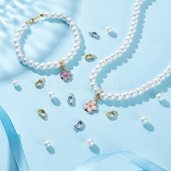 16 шт. 2-х цветные латунные подвески с микропаве из кубического циркония&nbsp;KK-GA0002-08