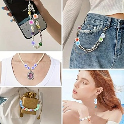 10 шт. двухцветные радужные переливающиеся акриловые бусины с УФ-покрытием&nbsp;TACR-YW0002-33D