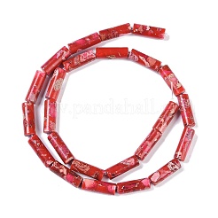 Окрашенные синтетические нити из имперской яшмы&nbsp;G-P529-D01-A03