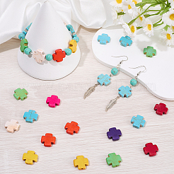 100шт синтетические бирюзовые бусины&nbsp;TURQ-SC0001-29A