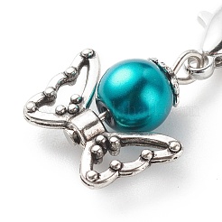 Выпечка расписная жемчужная стеклянная жемчужная круглая подвеска из бисера украшения&nbsp;HJEW-JM00728