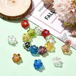 15шт ручной работы бусины лэмпворк&nbsp;LAMP-YW0001-66A