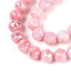 Антикоррозийные гальванические стеклянные бусины&nbsp;LS-GLAA-N010-10mm-04