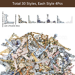 5 пакетик 5-х цветных декоративных наклеек в виде цветов для животных&nbsp;DIY-SP0005-51B