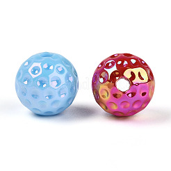 Непрозрачные акриловые бусины с УФ-покрытием&nbsp;OACR-T028-63B