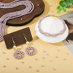 10 нити непрозрачных стеклянных бусин нити&nbsp;GLAA-TA0003-42