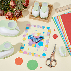 5 шт. 5 дырокола из АБС-пластика и сплава для скрапбукинга и бумажных поделок&nbsp;DIY-WA0001-05