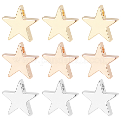 18шт 3 цвета латунные подвески&nbsp;KK-BC0001-67