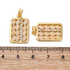 Подвески из латунной смолы с имитацией кошачьего глаза&nbsp;KK-V009-05G