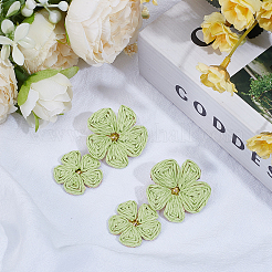 1 пара серег-гвоздиков из сплава рафии&nbsp;EJEW-SP0001-19A