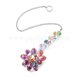 Стеклянные цветы подвесные ловцы солнца&nbsp;HJEW-C009-01F