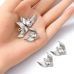 Стеклянные подвески из сплава с покрытием стойки&nbsp;FIND-YW0001-85C