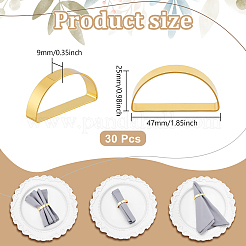 30 шт. кольцо для салфеток из сплава&nbsp;AJEW-PB0001-05