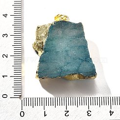 Подвески из необработанного натурального окрашенного кварца&nbsp;G-G895-05LG-M