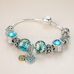 Браслеты из европейского стиля из цинкового сплава&nbsp;FS-WG01BDE-03