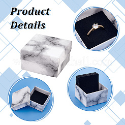 Квадратные картонные коробки ювелирные изделия&nbsp;LS-CON-WH0092-46