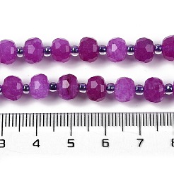 Природные окрашенные белого нефрита нитей бисера&nbsp;G-H057-A20-03