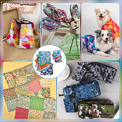 12 шт. хлопчатобумажная ткань с принтом&nbsp;DIY-FG0008-30