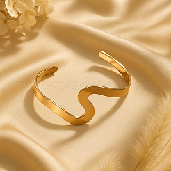 3 шт. 3 цвета в европейском стиле железные браслеты-манжеты для женщин&nbsp;BJEW-HY0001-17