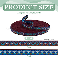 15 ярд полиэстеровых лент для вышивки в этническом стиле&nbsp;OCOR-PH0006-87