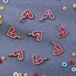 12шт 3 цвета латунные микро проложить кубический цирконий шармы&nbsp;ZIRC-SZ0001-58