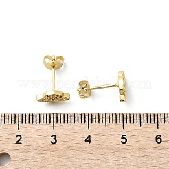 Серьги-гвоздики из циркония&nbsp;EJEW-A128-03G