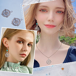 Тибетский стиль сплава цинка подвески&nbsp;TIBEP-SC0002-34