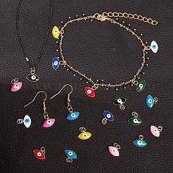 20шт 10 цвета латунные эмалевые подвески&nbsp;KK-SZ0004-06