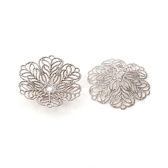 6-лепестковые латунные причудливые шапочки для бусин&nbsp;LS-KK-I669-07P