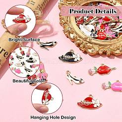 45шт 9 стиля подвески из сплава с эмалью&nbsp;ENAM-CJ0006-90