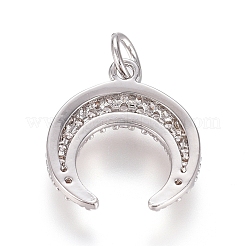 Латунные микро проложить кубического циркония подвески&nbsp;ZIRC-G166-06P