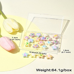 20шт 5 цвета непрозрачные акриловые бусины&nbsp;ACRC-CJ0001-01