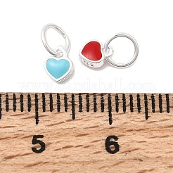 925 подвеска в виде сердца из стерлингового серебра с эмалью&nbsp;STER-K188-07S