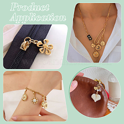 40 шт. 20 стиля подвесные украшения из цветочного сплава&nbsp;HJEW-PH02115