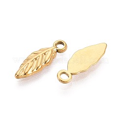 Подвески-листочки из нержавеющей стали 304&nbsp;STAS-T067-51G