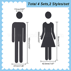 Акриловые наклейки для унитаза&nbsp;DIY-WH0569-66A-02