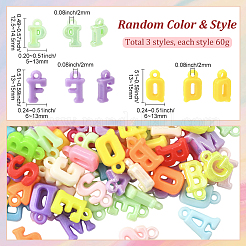 180г 3 стиля непрозрачные акриловые подвески&nbsp;MACR-SC0002-45