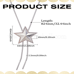 1 шт регулируемые ожерелья-лариаты из цинкового сплава для женщин&nbsp;NJEW-LP0009-10