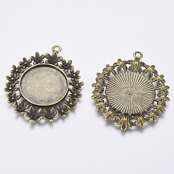 Сеттинги кабошон сплав горный хрусталь кулон&nbsp;LS-PALLOY-J009-AB