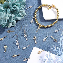 16 шт. 2 цвета латунные подвески с микропаве и кубическим цирконием&nbsp;ZIRC-FH0001-14