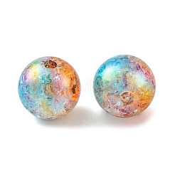 Радужные переливающиеся акриловые бусины с УФ-покрытием&nbsp;PACR-C009-02E