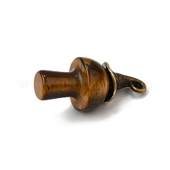 Подвески из натурального тигрового глаза в виде гриба&nbsp;G-D311-02AB-11