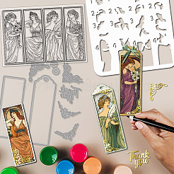 1 шт. закладка для книг с ангельской тематикой трафареты для резки из углеродистой стали&nbsp;DIY-GL0003-213